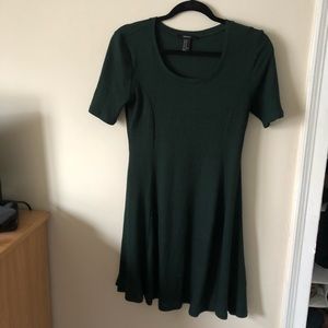 Forever 21 Forest Green Knit Dress